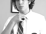 Handsome college guy jerks off