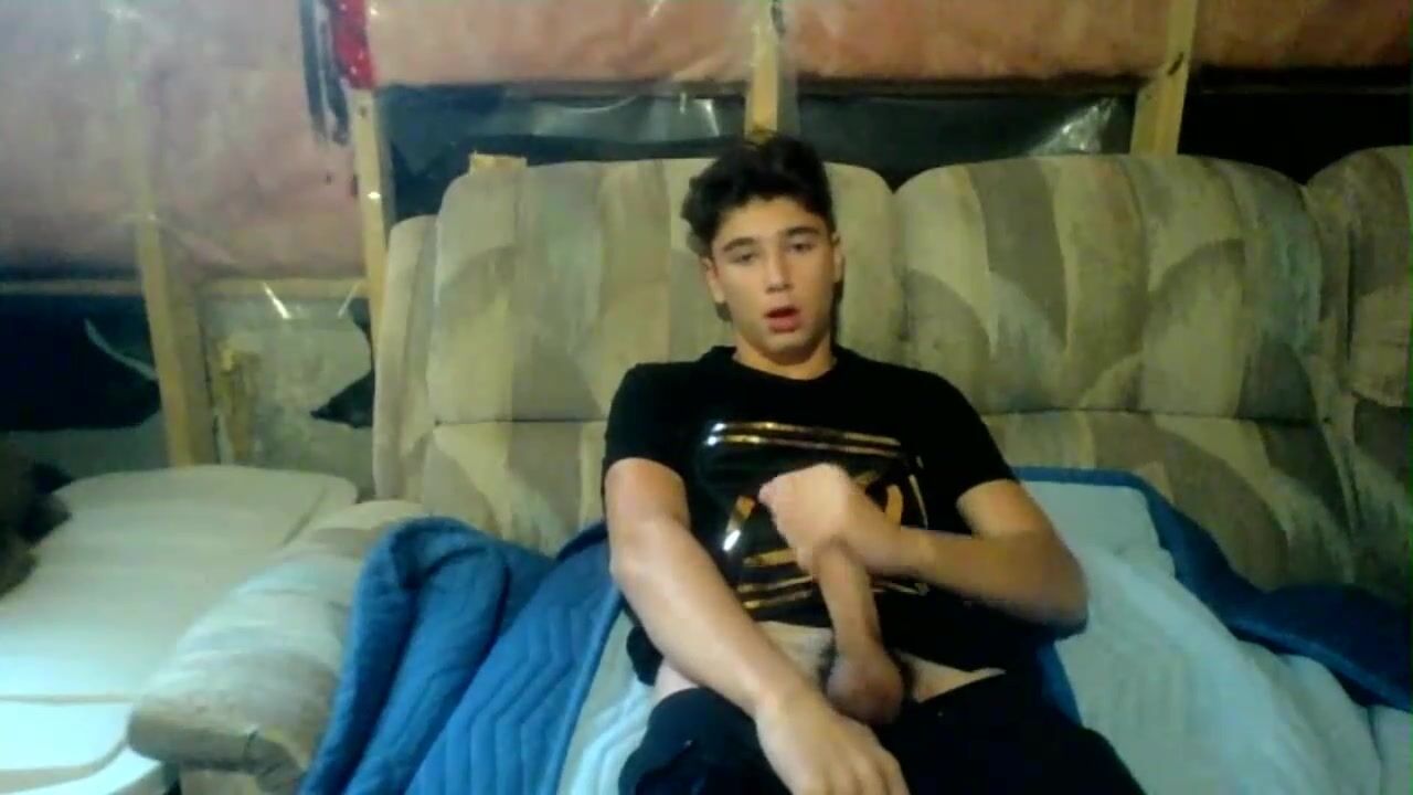 Horny twink cums twice with daddy bareback