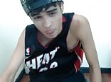 Twink boy jerks his cock on cam - 18yo gay porn