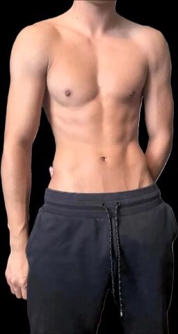 19yo athlete strokes fat uncut cock
