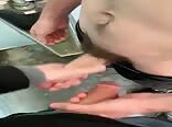 Public wanking with 2 horny boys