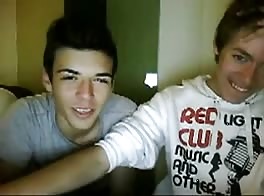 Three horny twinks show off their dicks