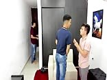 Deep throat lust: gay cock licking tube