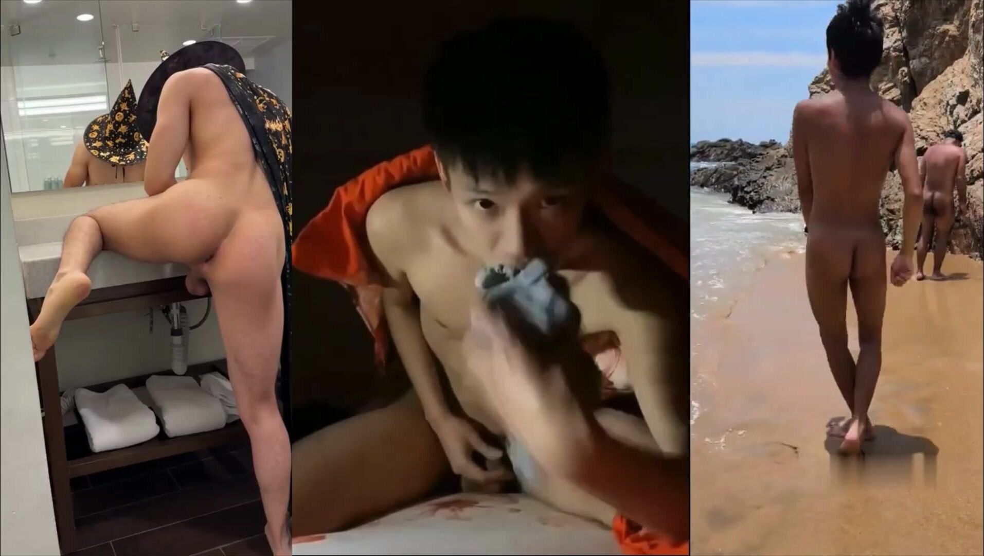 Teen boys fill grab bag