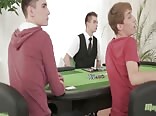 Boys threesome group sex