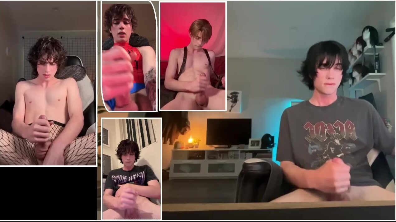 Süßer teenager wichst seinen 30cm schwanz und spritzt ab