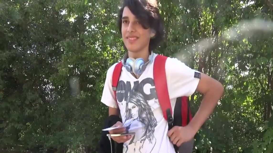 Desconocido folla lindo estudiante a pelo