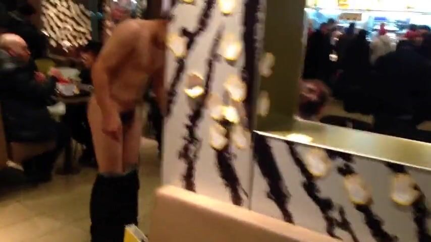 A naked russian boy in public