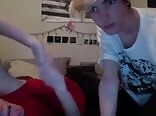 Twink and daddy muscle bareback cock night 2
