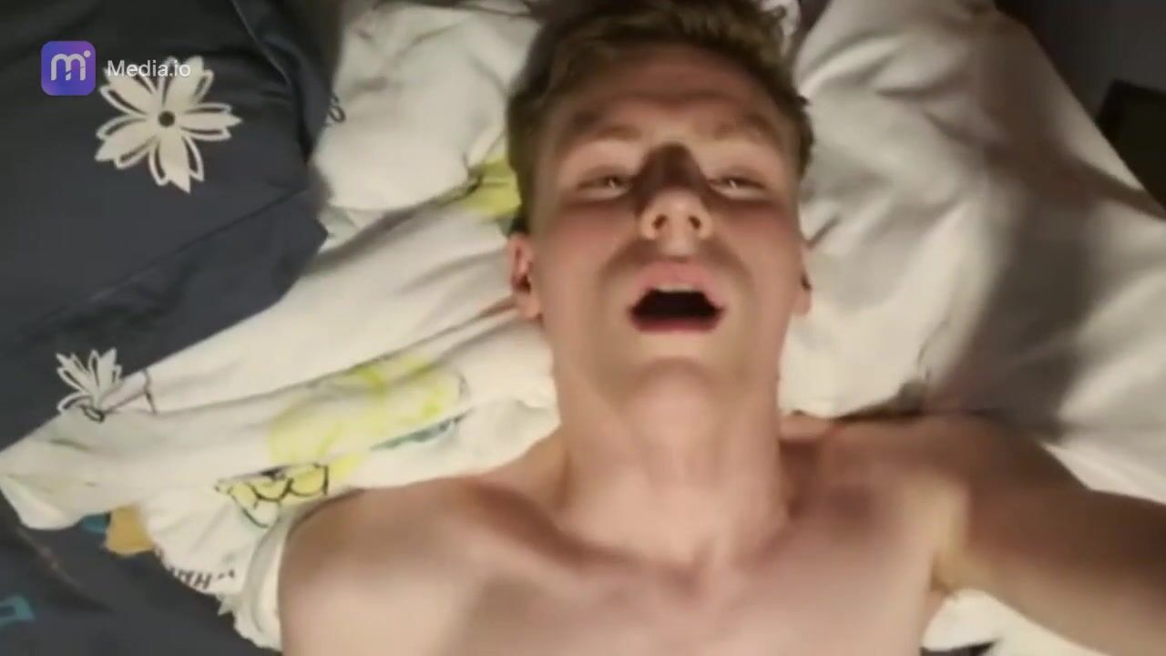 Teenager jerks off begging for a hard fuck