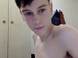 Nice teen boy shows cock on cam