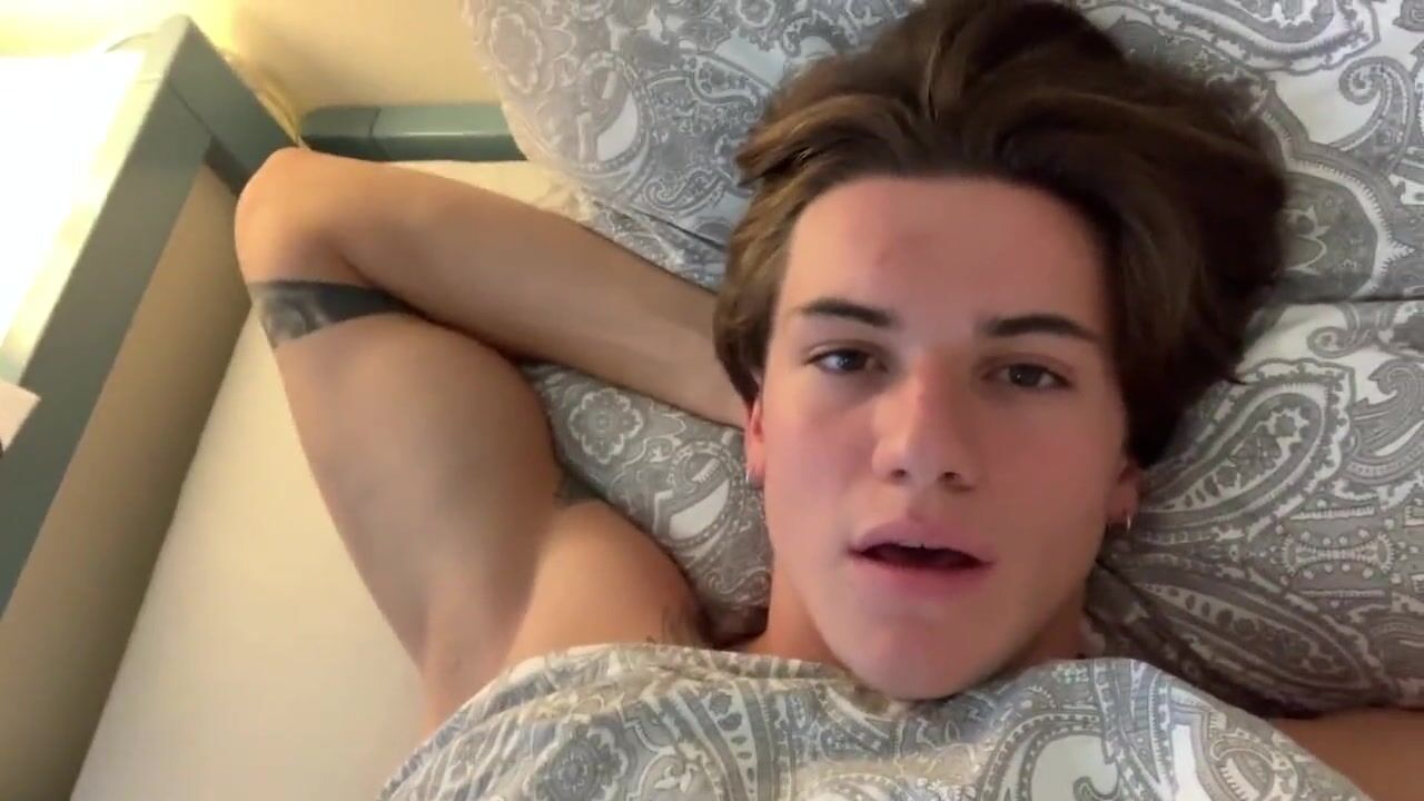 Hot boy jerks off on cam