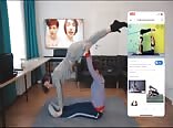 Aa vid - adorable gay couple yoga fun tube