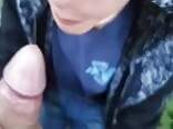 Amateur cutie sucks hard cock in public - aa vid