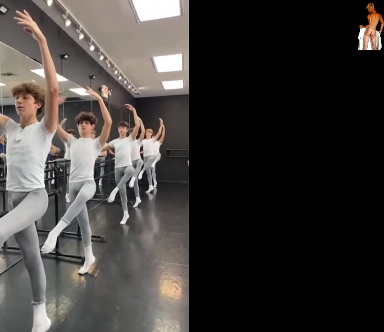 Gorgeous ballet boys show bulges and hot butts in part 2