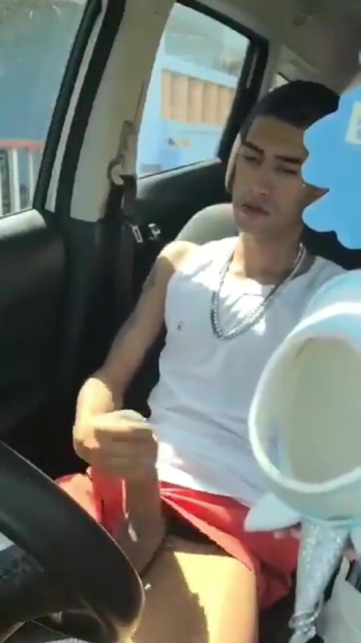 Naked teen twink strokes his hard cock 2