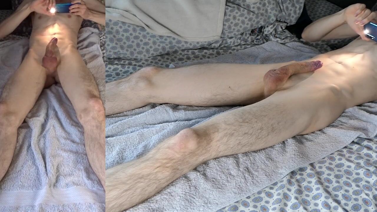 Baise au fleshlight sur mon lit