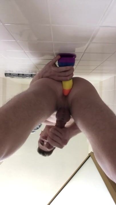 [abx][2][470] - amazing boy with a rainbow dildo