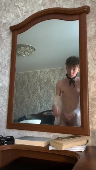Twink student masturbates after college → college twink masturbates...