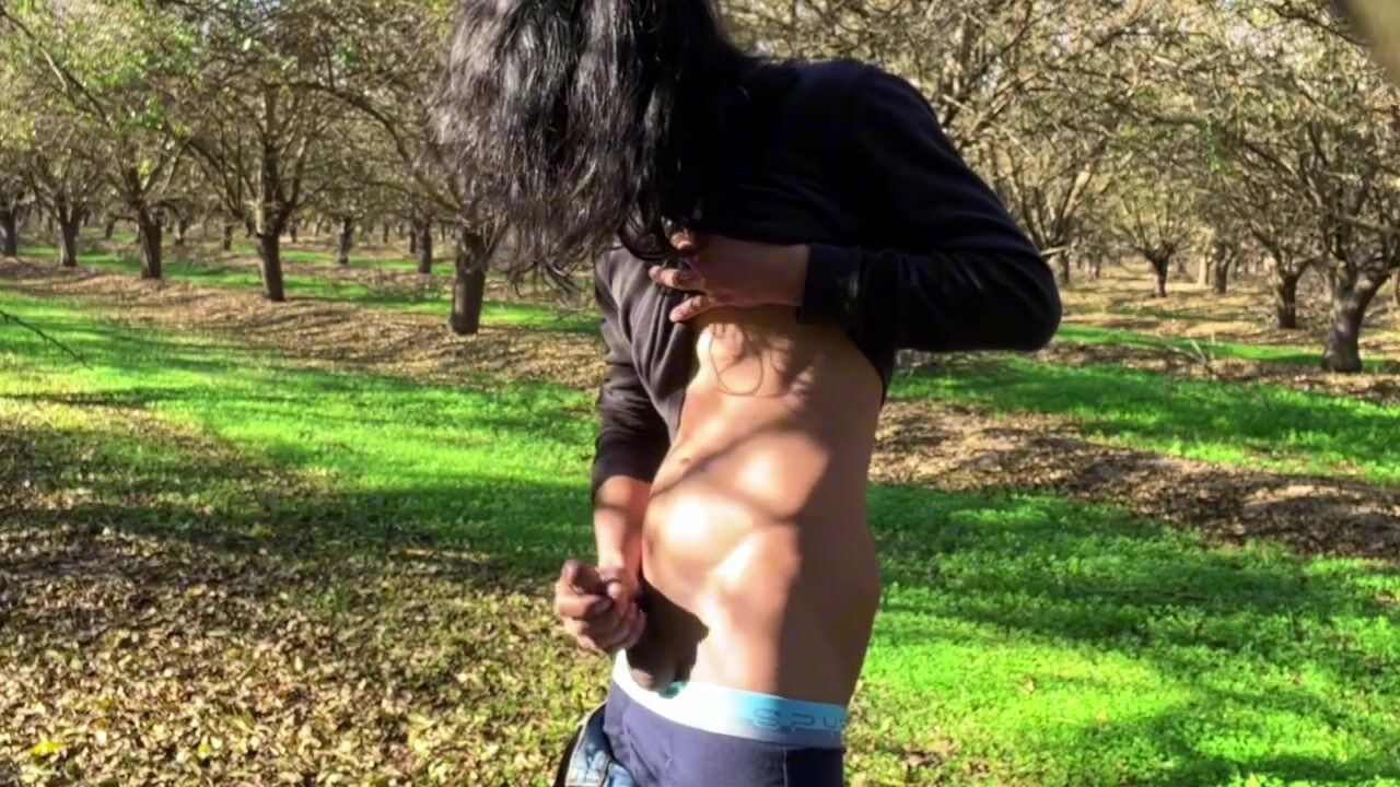 [abx][3][816] - cute twink secretly masturbates in the forest