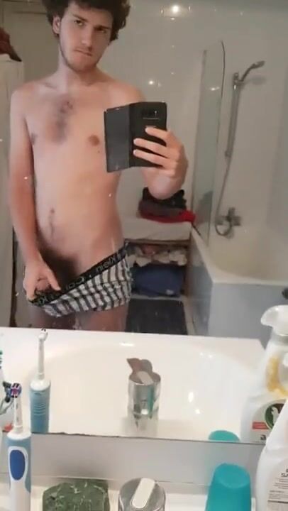 [abx][4][463] - curly teen experimenting with bathroom masturbation