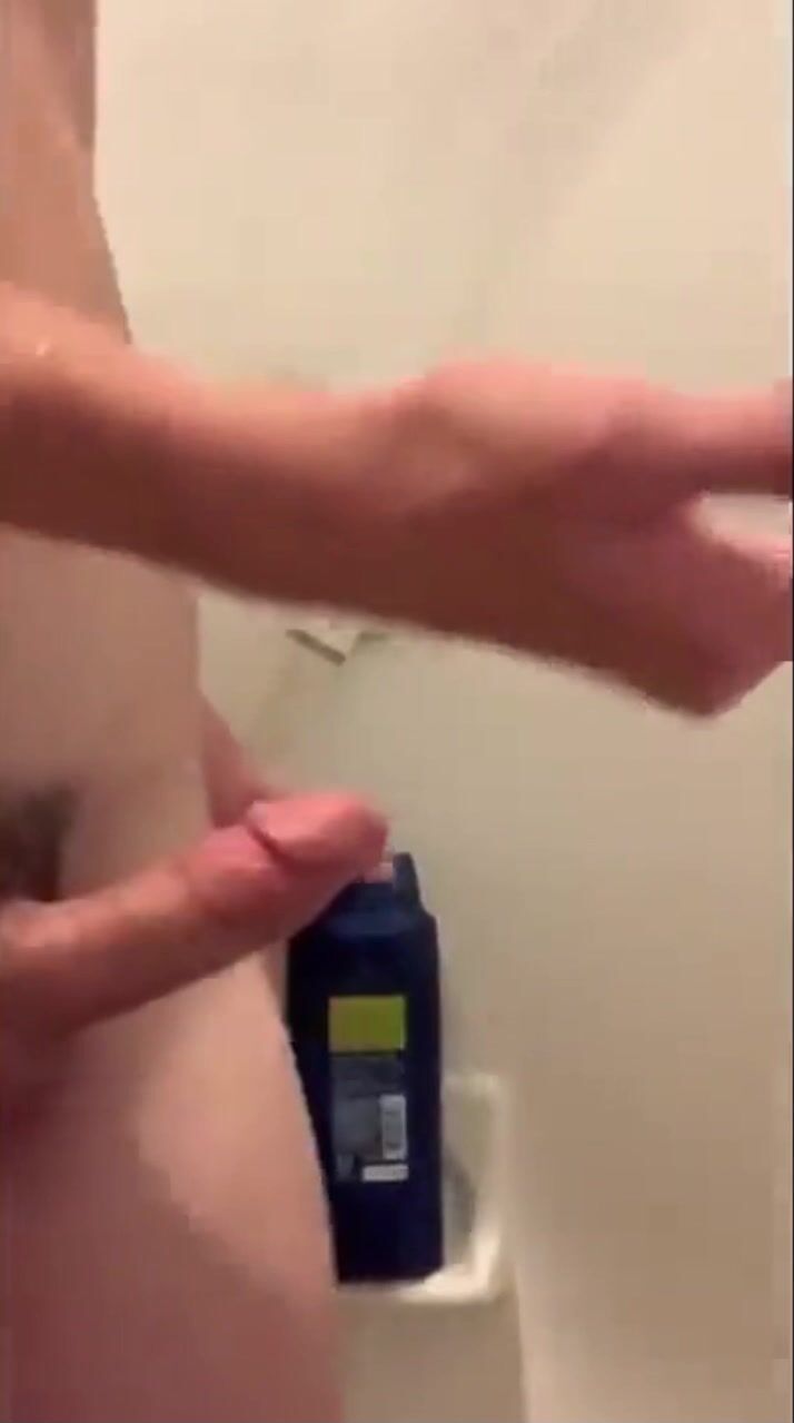 Twink washes his cock good for daddy bareback