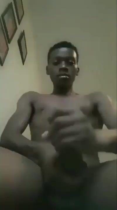 Amateur black twink wanks and hot cumshot