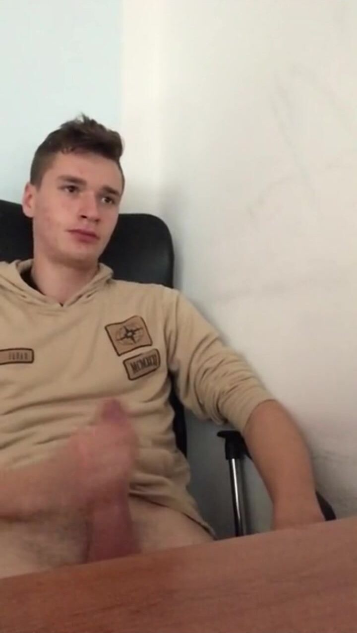 Young twink jerks off