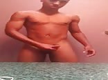 Sexy black amateur boy jerking off