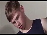 Amateur twink strokes his big cock 2