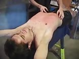 Andy takes todd