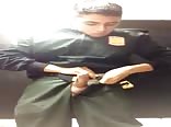 Arab teen jerks off and cums