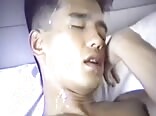 Intense asian boy porn ends with massive cum shot