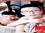 Asian group sex session