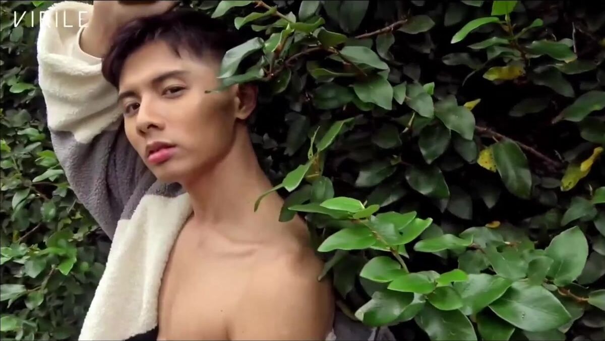 Asian model virile photoshoot