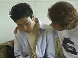 Asian twink seduces daddy for bareback action