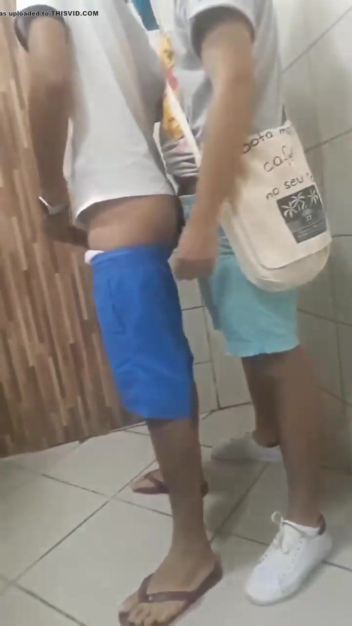 Asian twinks public toilet sex
