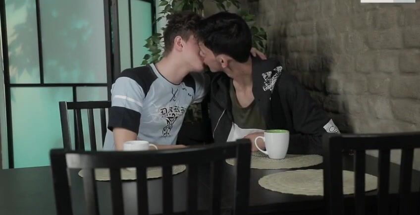 At the local cafe gay porn videos