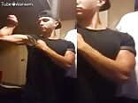 Flexing bad boys jerking porn