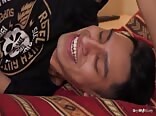 Bareback latinos cum sprayed after raw cock session