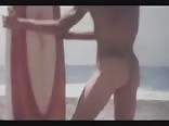 Ado bareback de la plage
