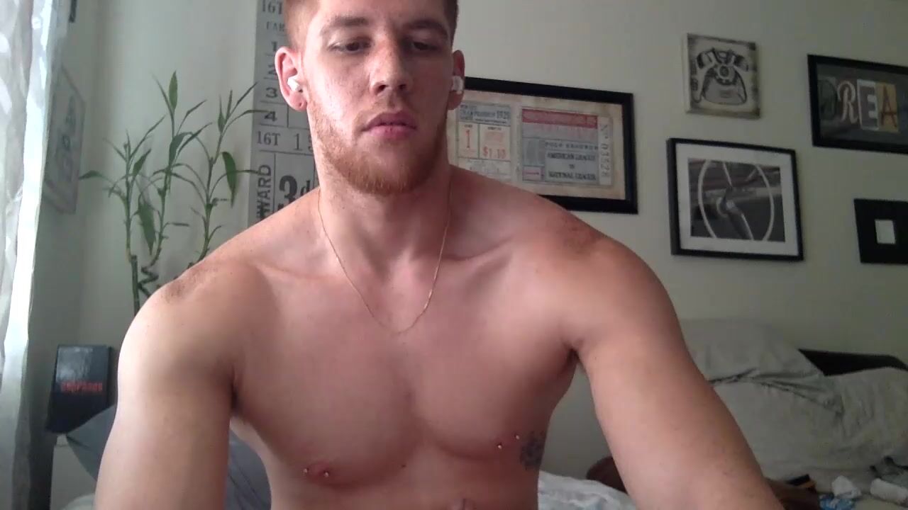 Red cam boys porn bed action