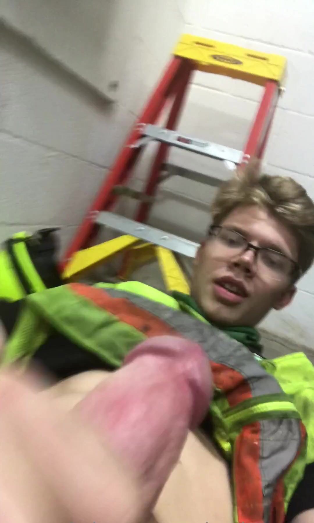 Ben pounds twink at work bareback