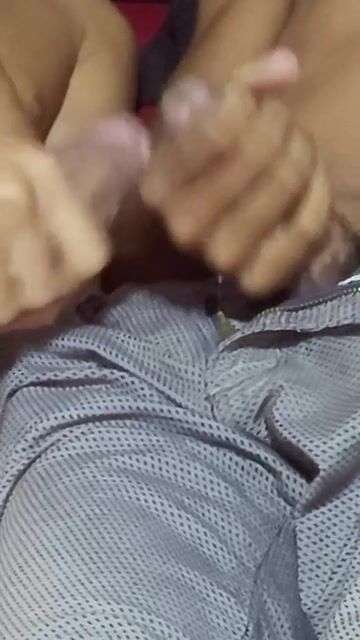 Best straight friend rubs his first cock on twink