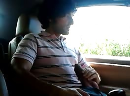 Big cock in the car