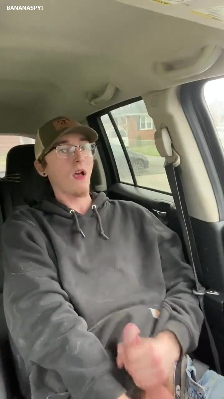 Car cum splash by gay nerd twink porn