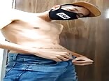 Monster masked stud shows off big dick