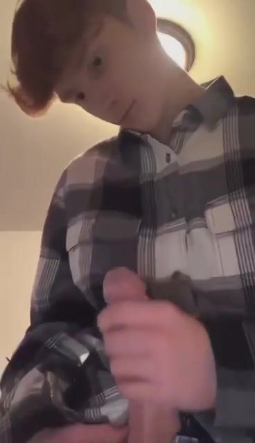 Red self sucks his big cock