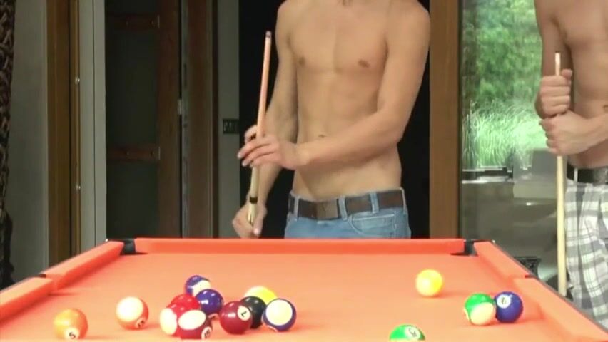 Billiard boys long dick bareback cock action