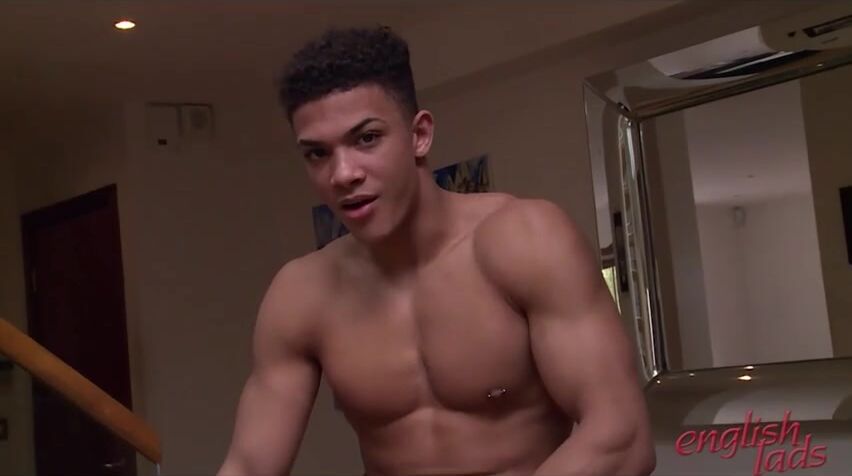 Black brit stripper jerks hard